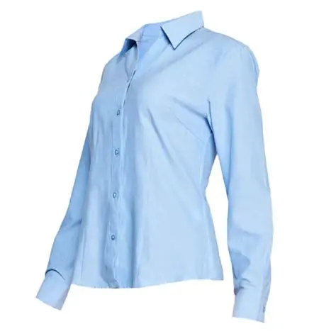 Blusa Oxford Color Azul Claro